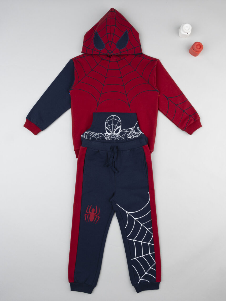παιδικό σετ μπλούζα φούτερ και φόρμα spiderman για αγόρι - Prénatal