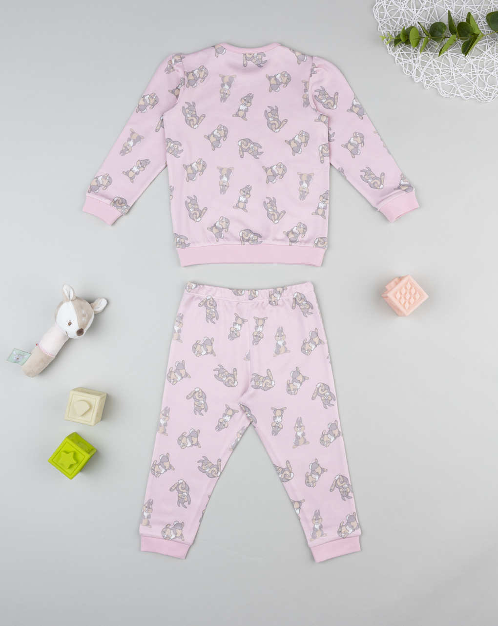 βρεφική πιτζάμα ροζ thumper για κορίτσι - Prénatal