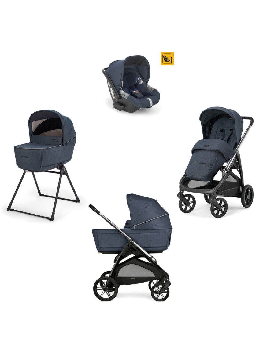 Inglesina σύστημα μεταφοράς quattro aptica xt darwin recline με σκελετό litio black resort blue - Inglesina