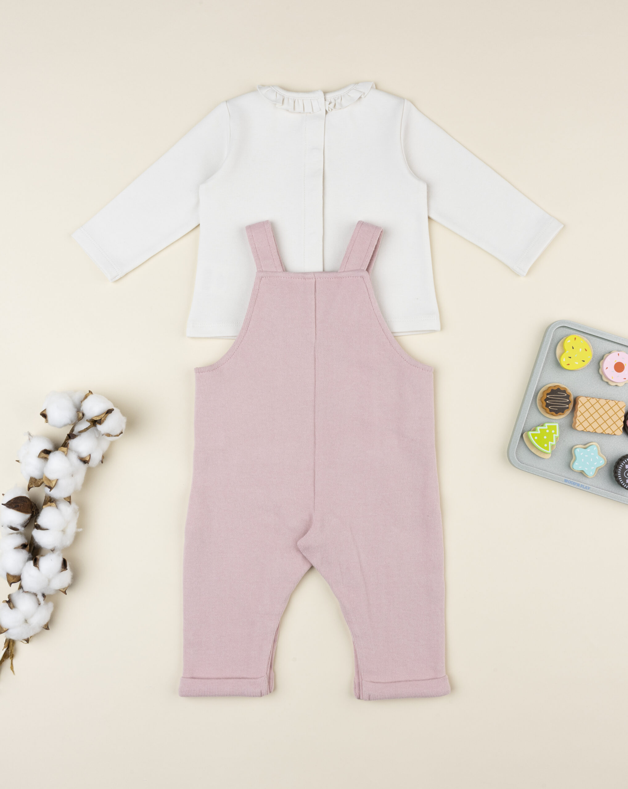 βρεφικό σετ μπλούζα και σαλοπέτα loved για κορίτσι - Prénatal