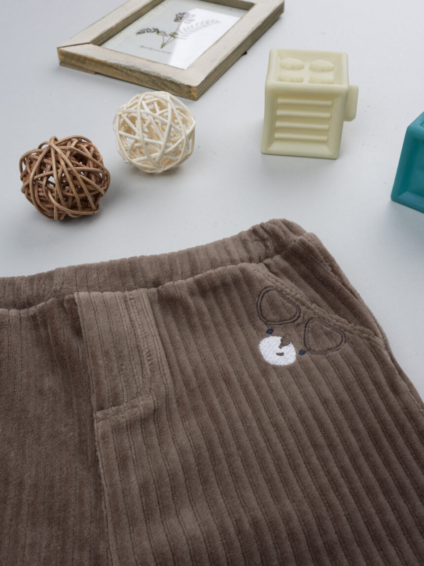 βρεφικό παντελόνι σενίλ cute puppies για αγόρι - Prénatal