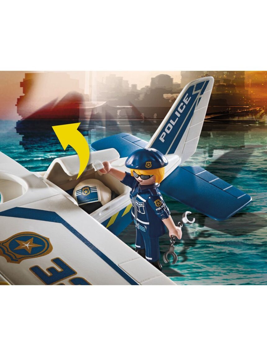 Playmobil city action καταδίωξη λαθρεμπόρου απο αστυνομικό υδροπλάνο 70779 - Playmobil, Playmobil City Action