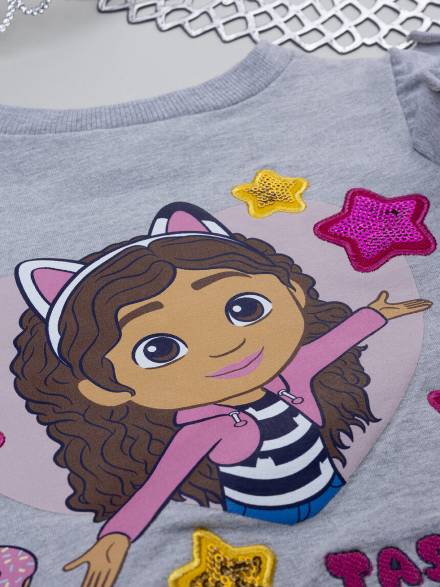 παιδική μπλούζα φούτερ γκρι gabby για κορίτσι - Prénatal