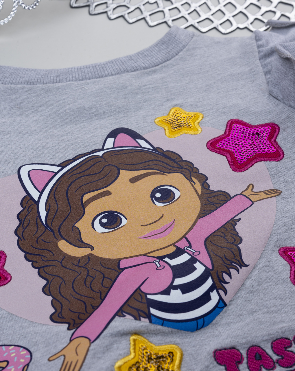 παιδική μπλούζα φούτερ γκρι gabby για κορίτσι - Prénatal