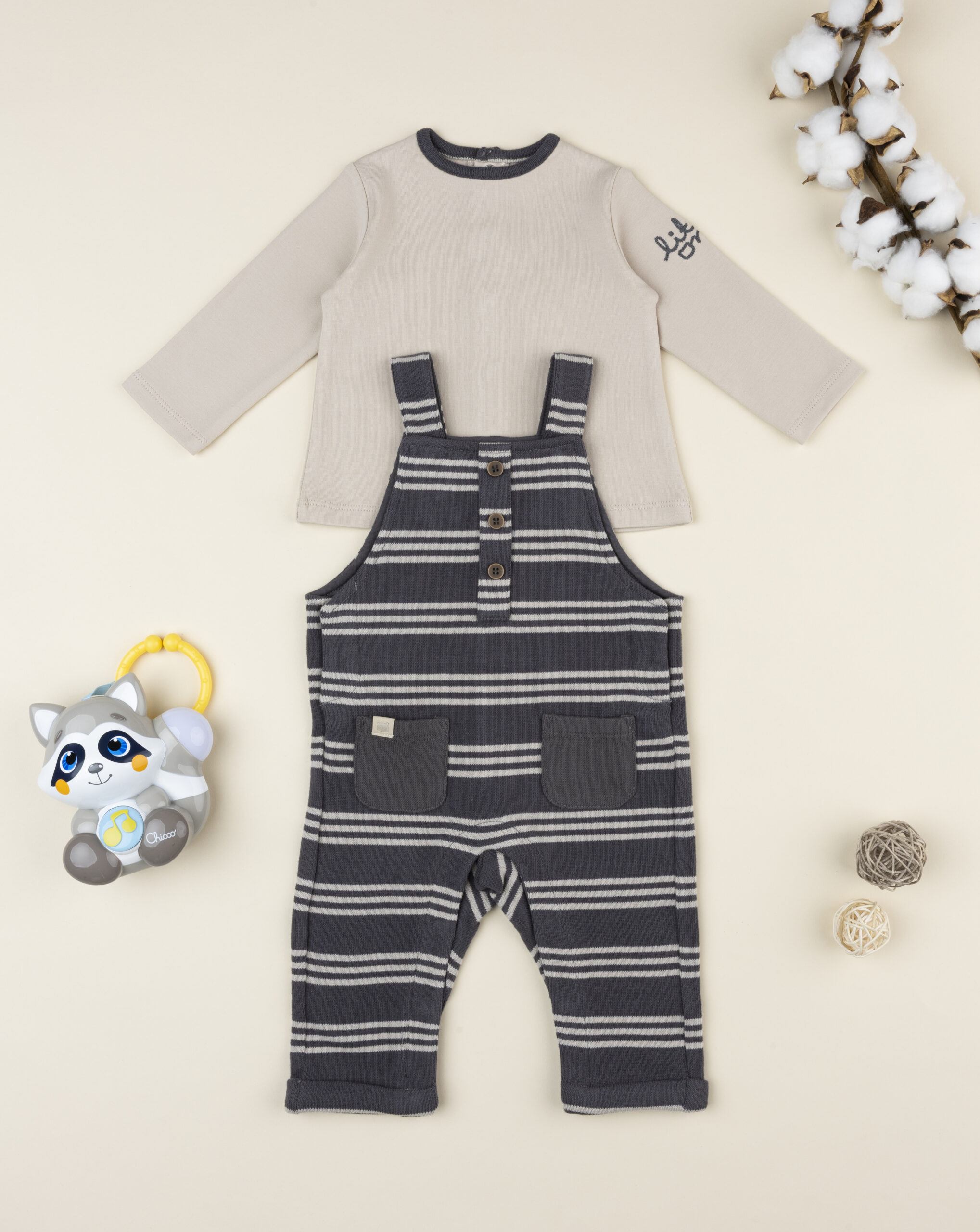 βρεφικό σετ μπλούζα και σαλοπέτα little one για αγόρι