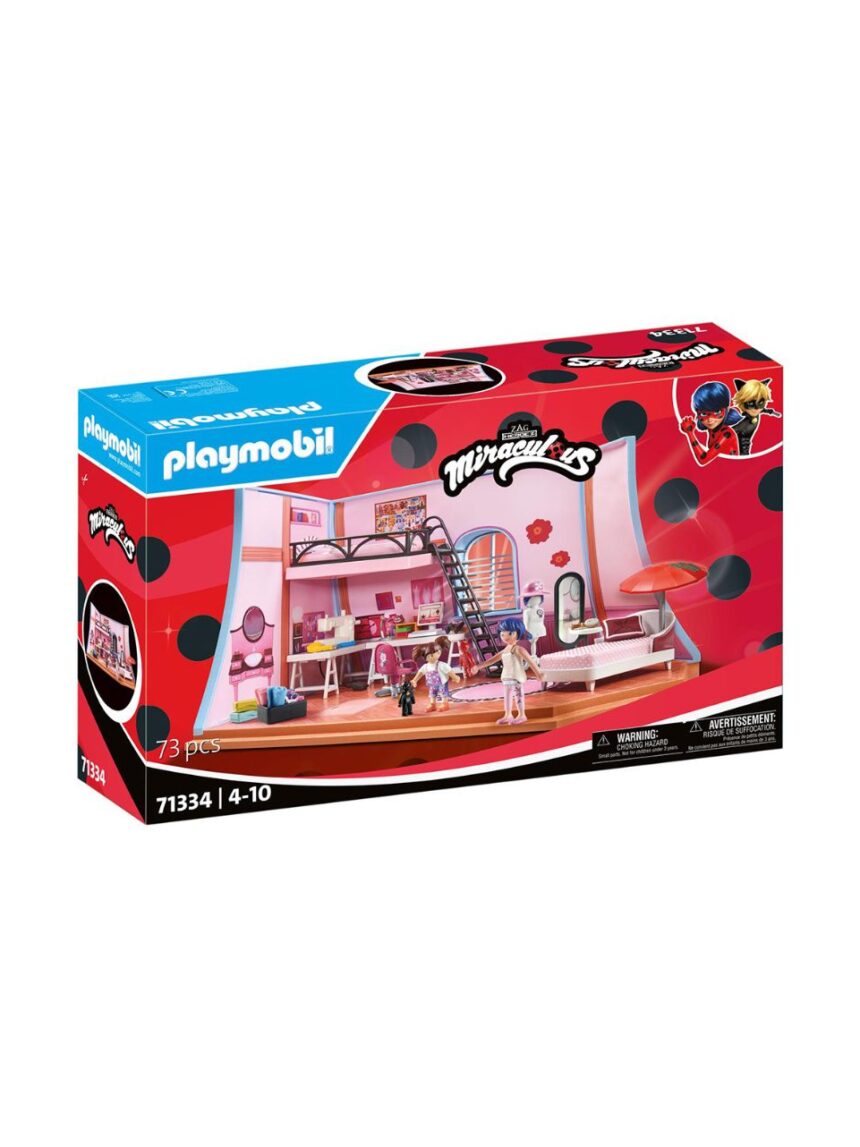 Playmobil miraculous το δωμάτιο της marinette 71334 - Playmobil