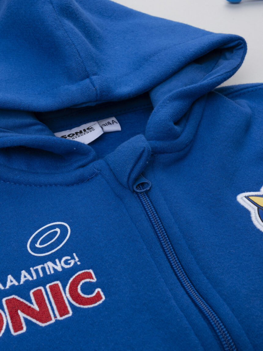 παιδική ζακέτα φούτερ μπλε sonic για αγόρι - Prénatal