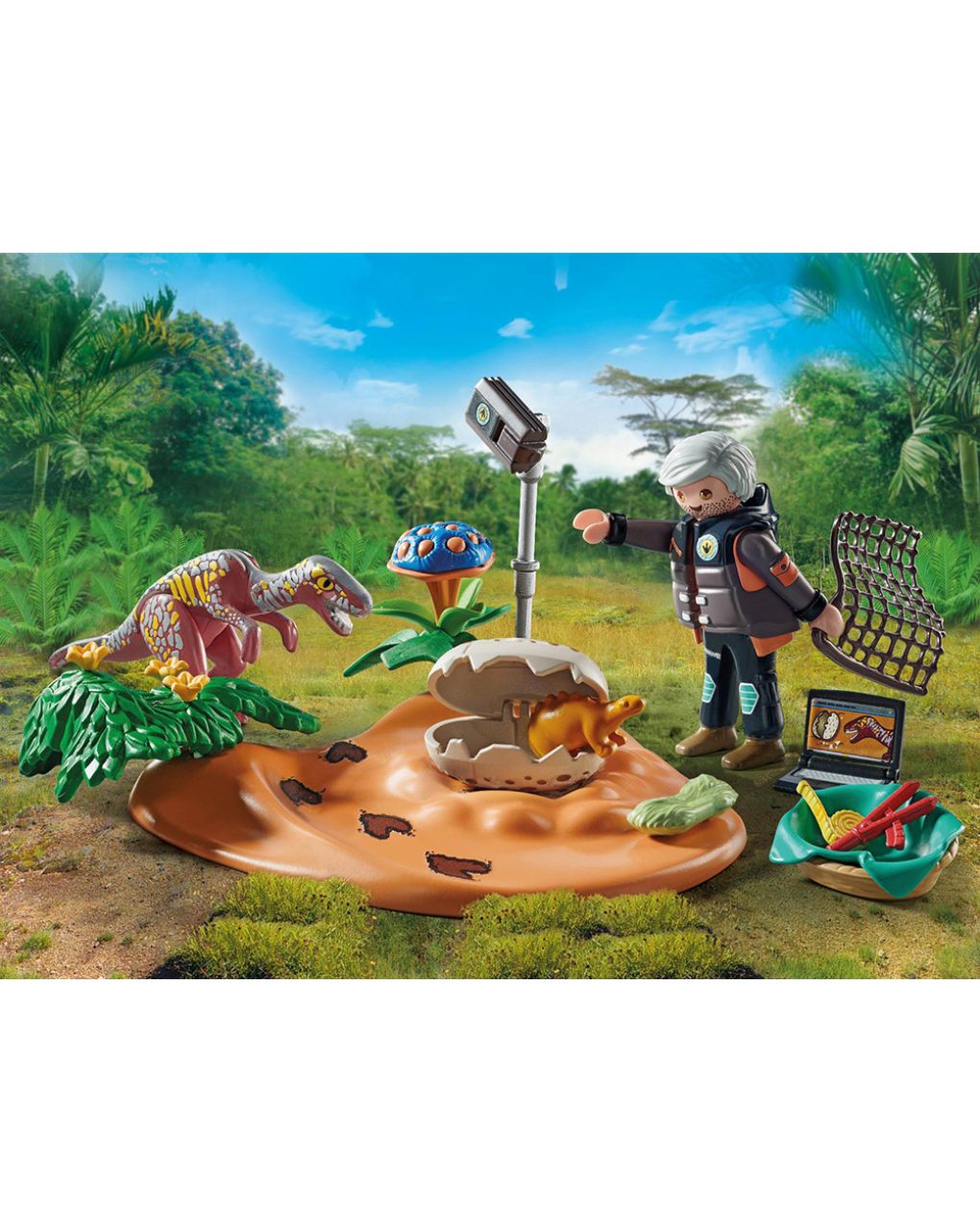 Playmobil dinos φωλιά στεγόσαυρου και κλέφτης αυγών 71562 - Playmobil