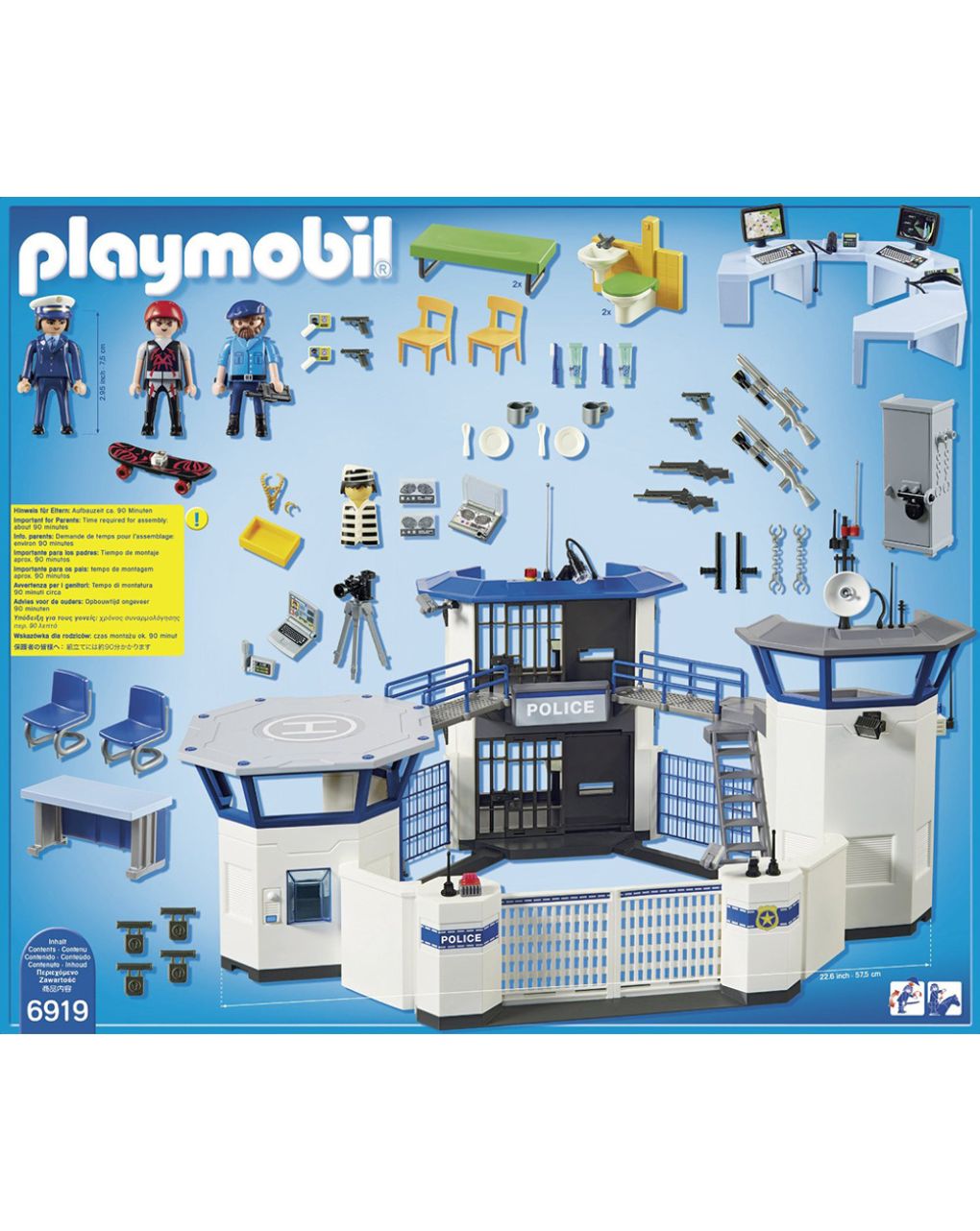 Playmobil city action αρχηγείο αστυνομίας και φυλακή ασφαλείας 6919 - Playmobil, Playmobil City Action