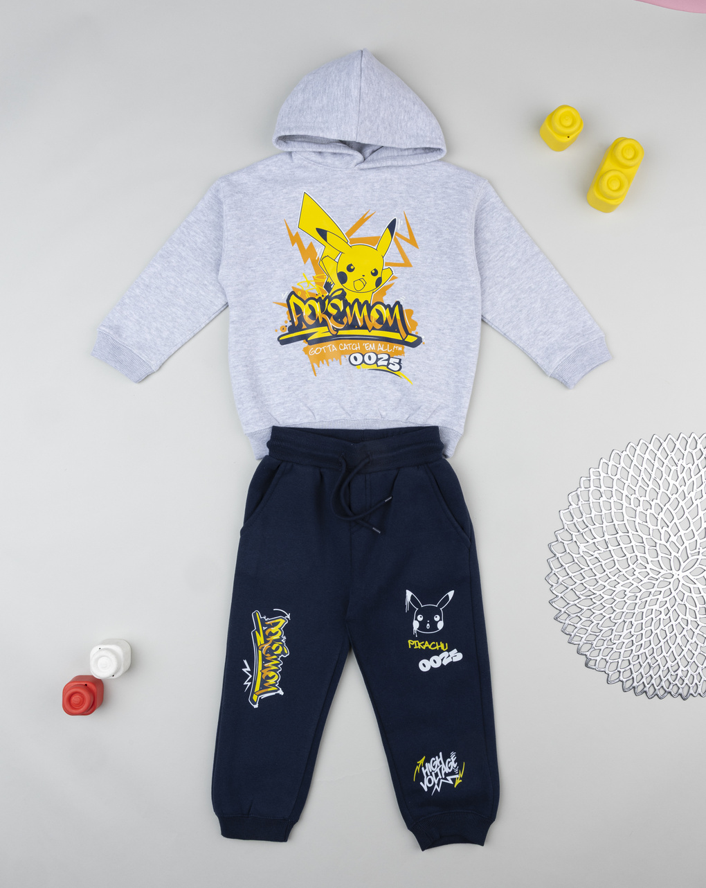 παιδικό σετ φούτερ και φόρμα pokémon για αγόρι