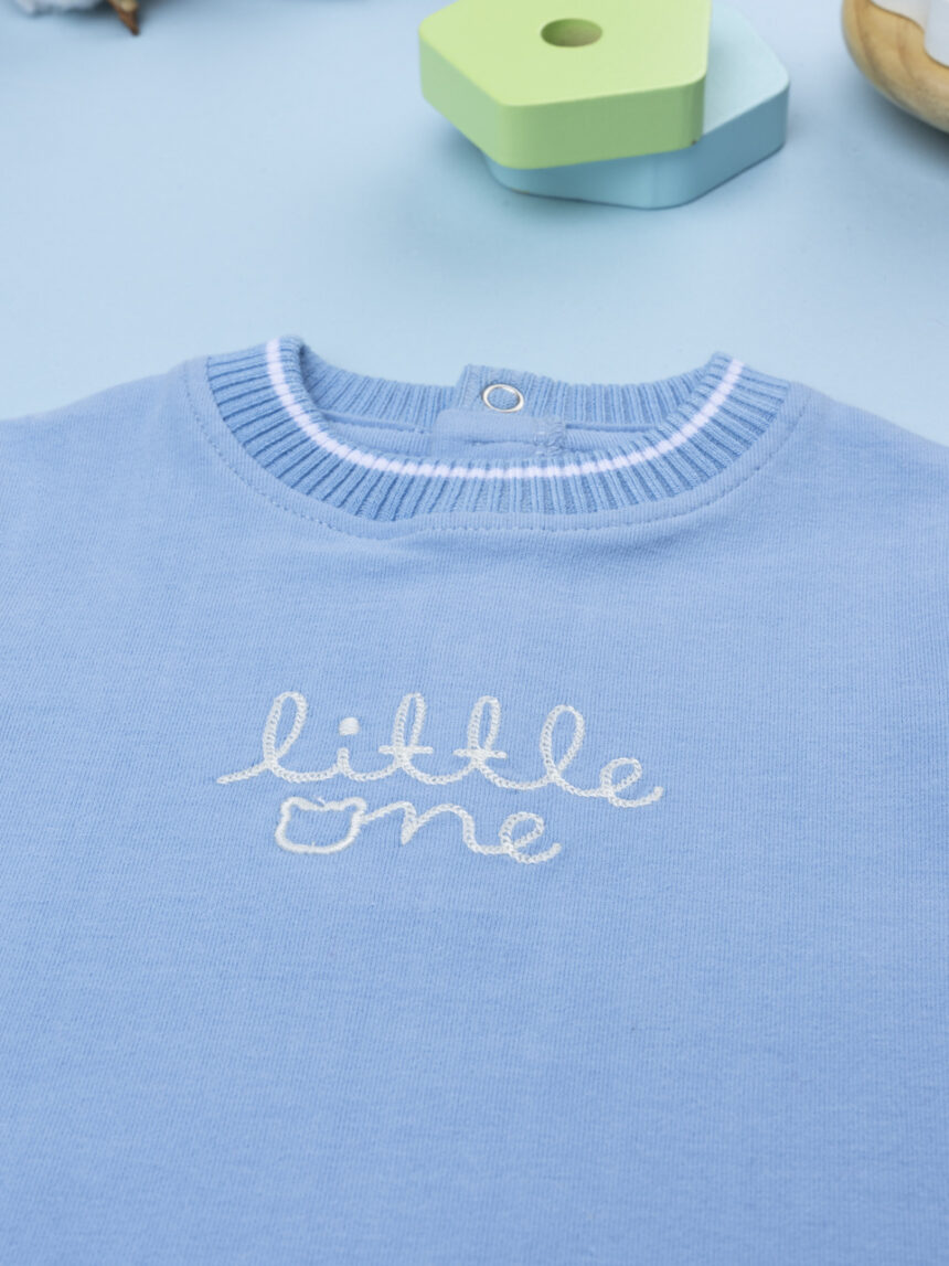 βρεφική μπλούζα γαλάζια little one για αγόρι - Prénatal