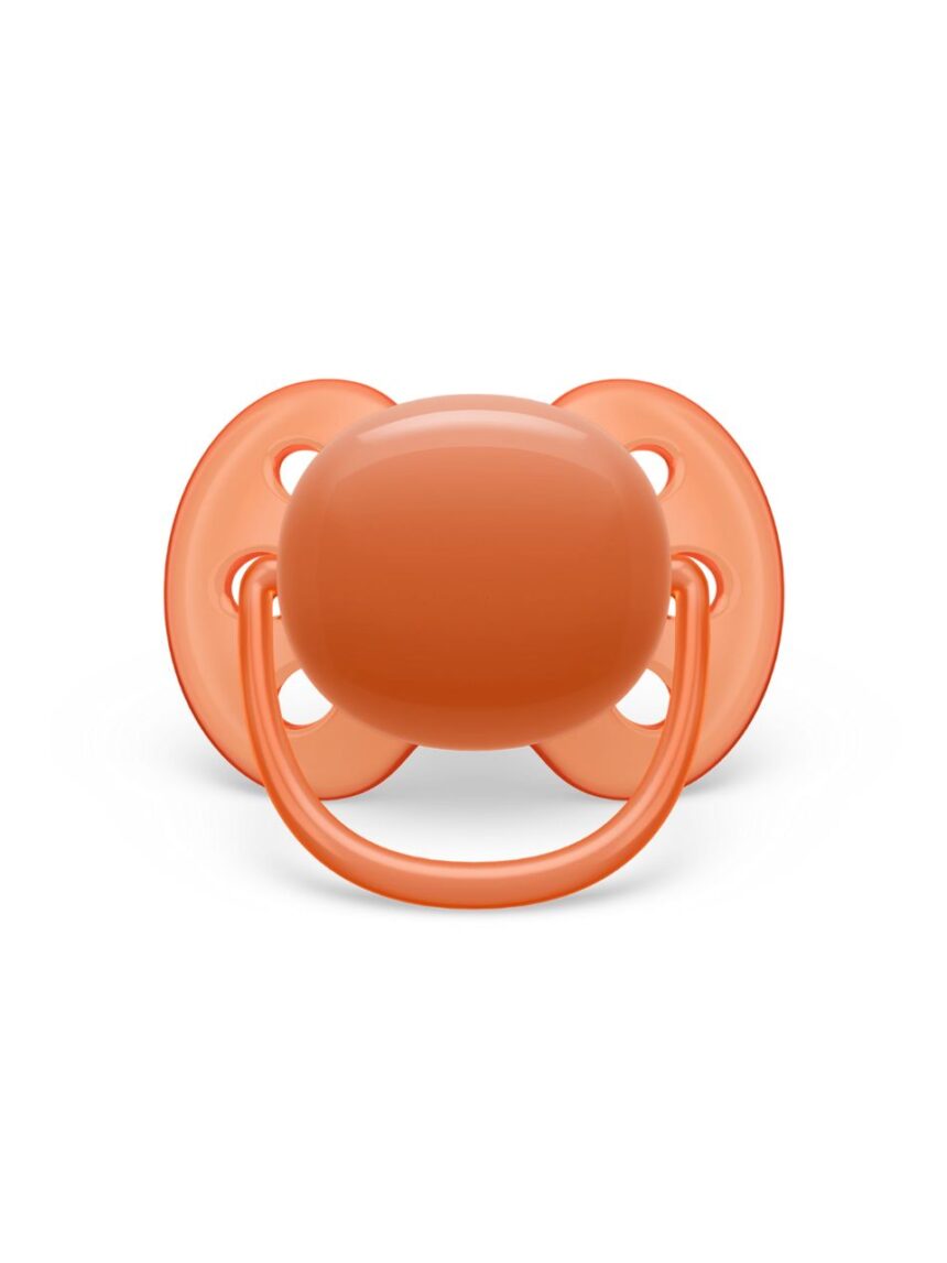Philips avent ultra soft πιπίλες σιλικόνη 2τμχ 18m+ khaki/orange scf093/01 - Philips Avent