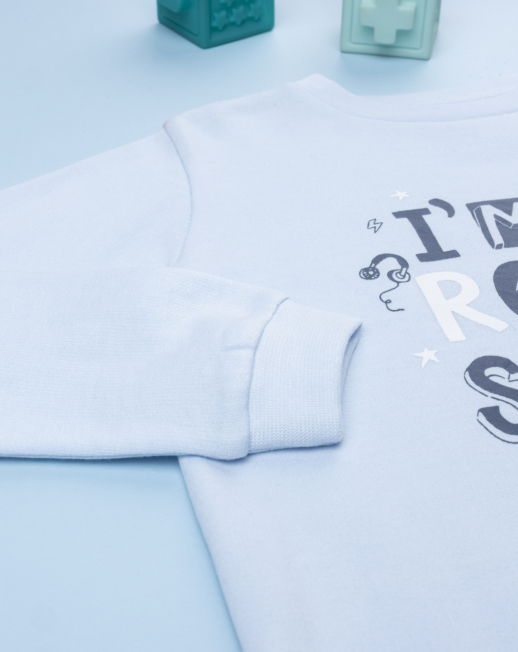 παιδική πιτζάμα γαλάζια rock star για αγόρι - Prénatal