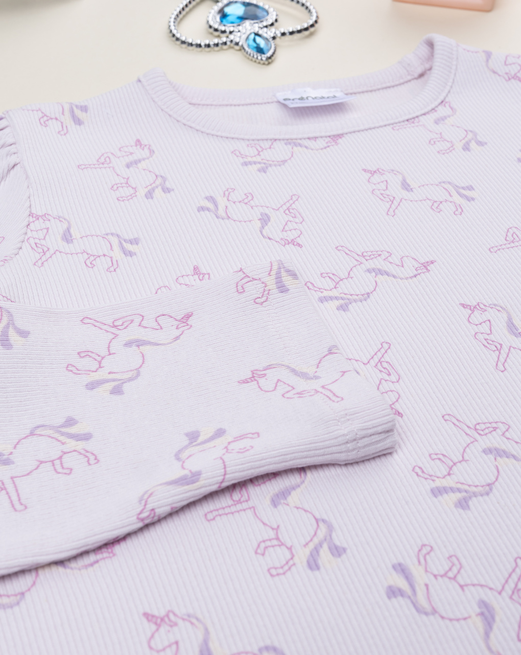 παιδική πιτζάμα λιλά με μονόκερους για κορίτσι - Prénatal