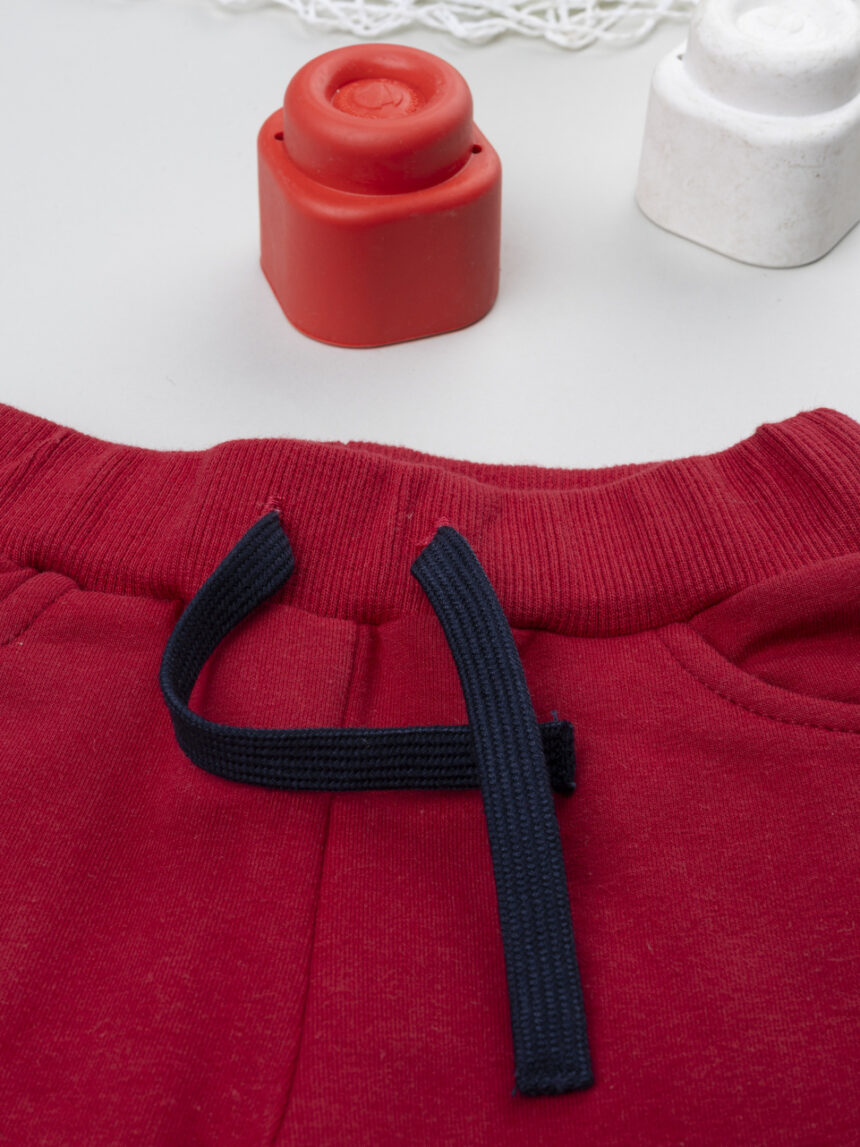 βρεφικό παντελόνι φόρμας μπορντώ mickey για αγόρι - Prénatal