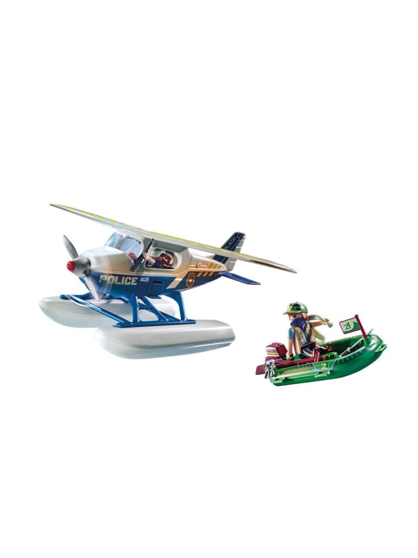 Playmobil city action καταδίωξη λαθρεμπόρου απο αστυνομικό υδροπλάνο 70779 - Playmobil, Playmobil City Action