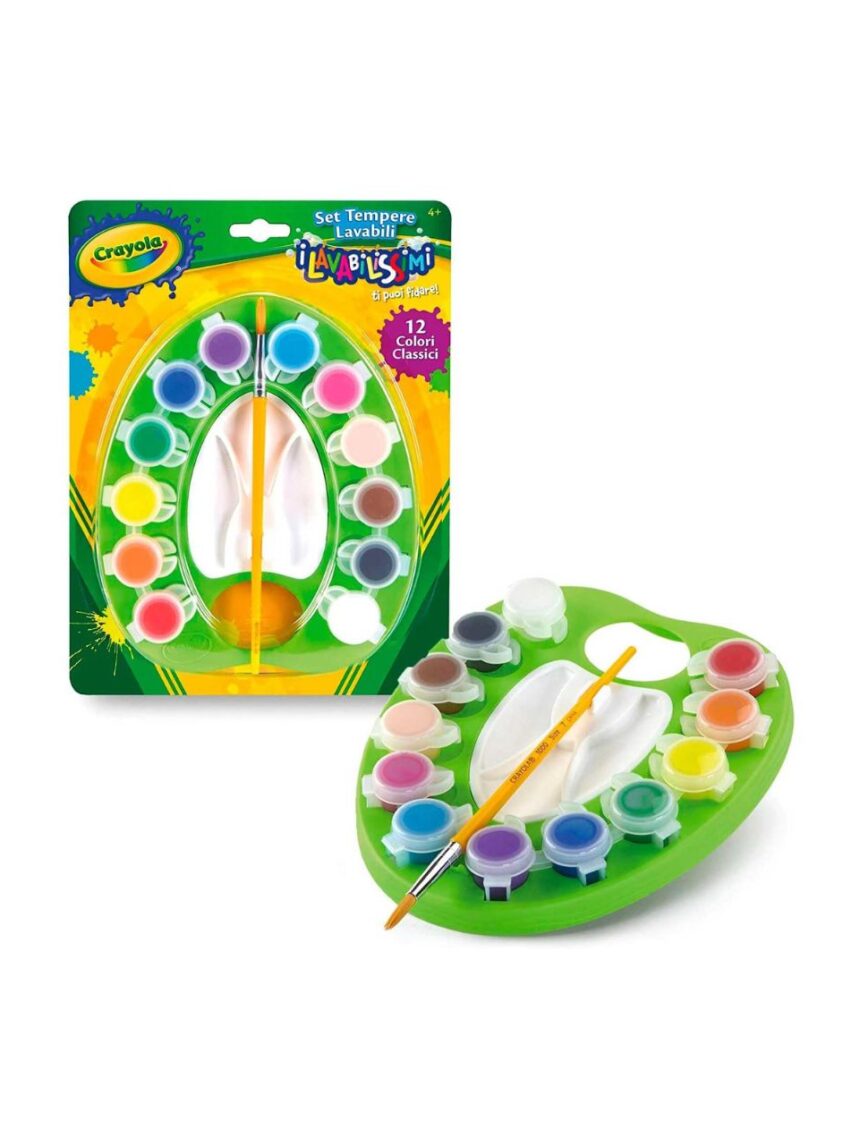 Crayola σετ πλενόμενες τέμπερες 12τμχ - Crayola