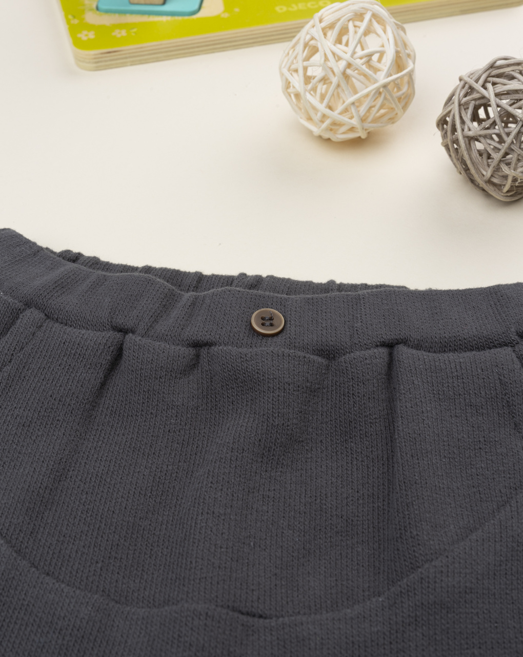 βρεφικό παντελόνι πλεκτό γκρι για αγόρι - Prénatal