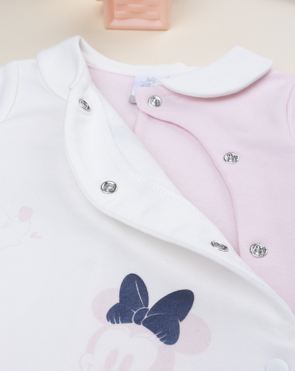 βρεφικό φορμάκι λευκό/ροζ minnie για κορίτσι - Prénatal