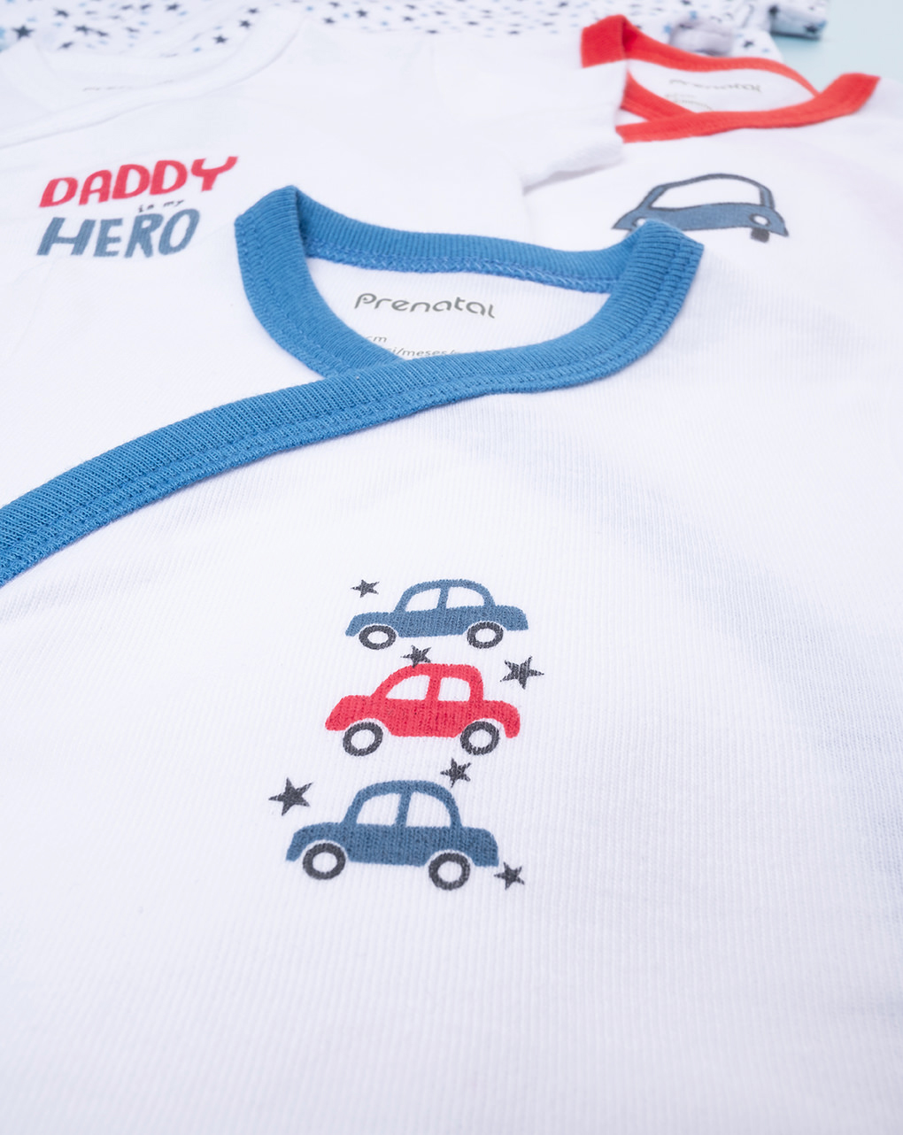 βρεφικά κορμάκια πακέτο x5 με αυτοκίνητα για αγόρι - Prénatal