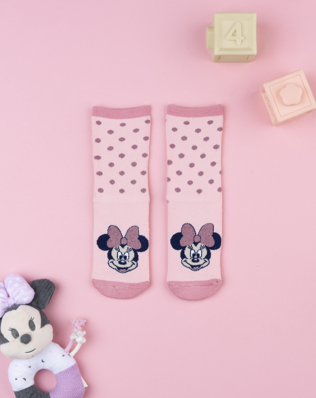 παιδικές αντιολισθητικές κάλτσες minnie για κορίτσι