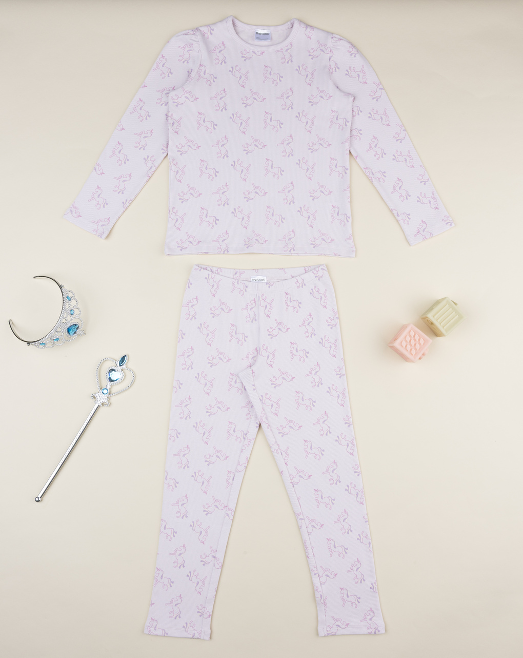 παιδική πιτζάμα λιλά με μονόκερους για κορίτσι