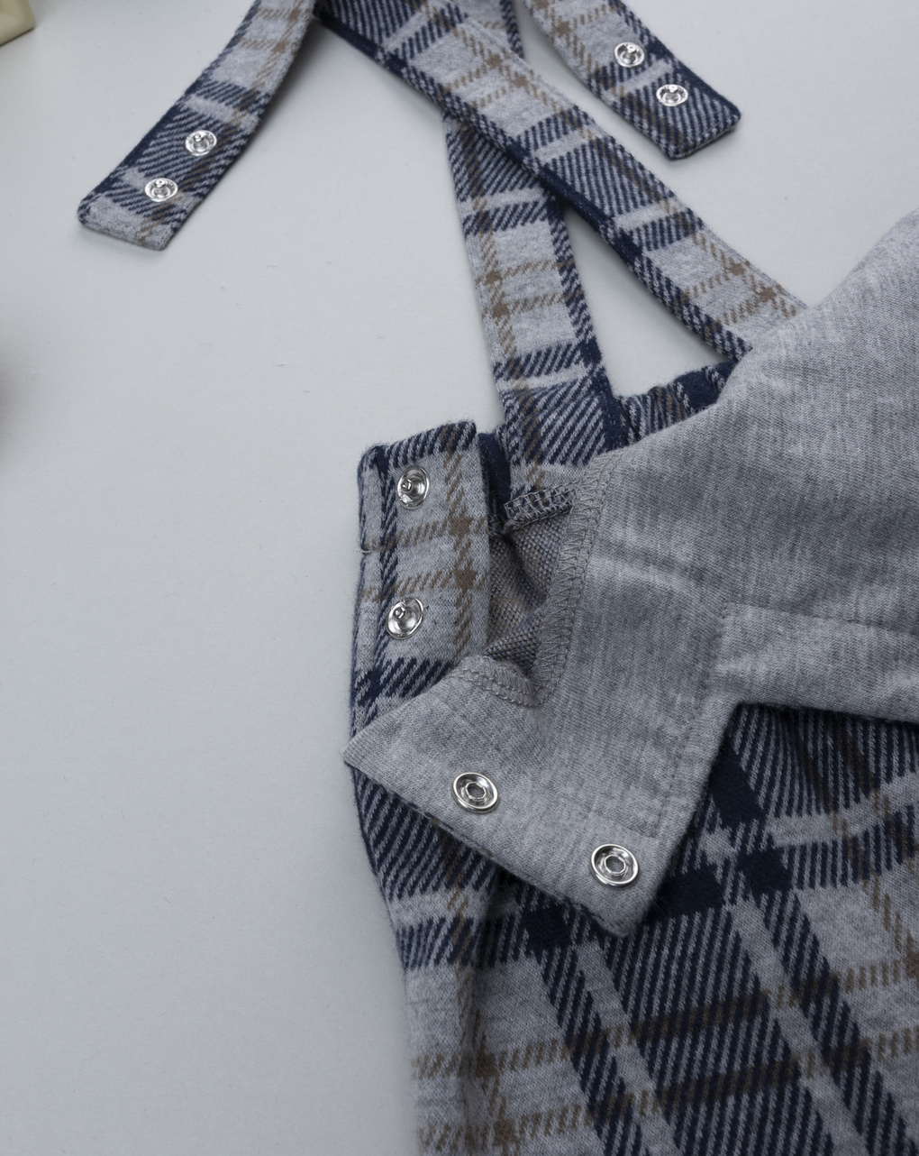 βρεφική σαλοπέτα καρό puppy για αγόρι - Prénatal