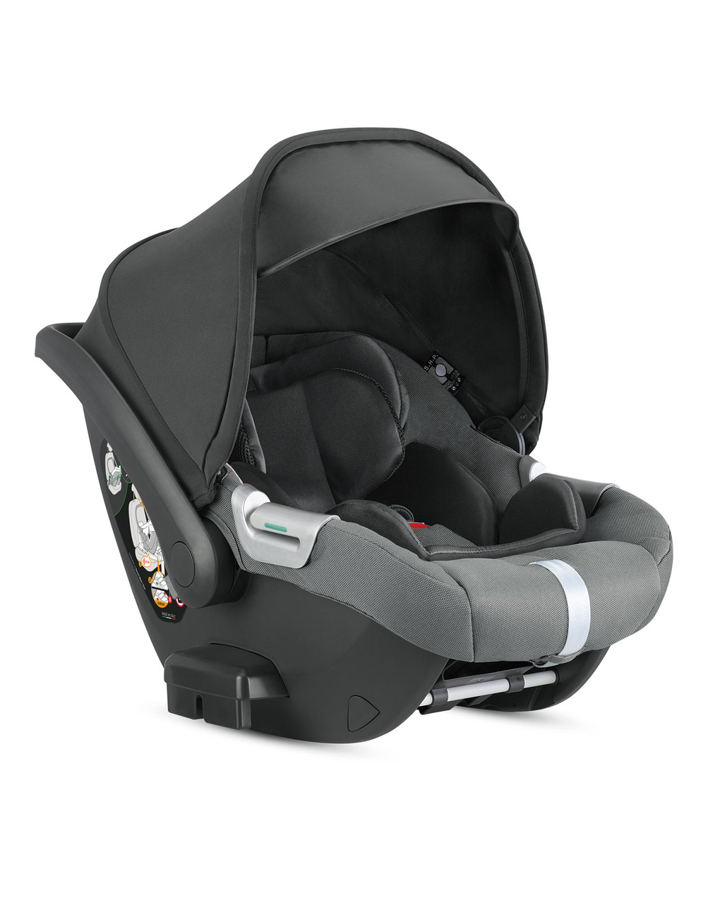Inglesina σύστημα μεταφοράς quattro aptica xt darwin recline με σκελετό nero canyon grey - Inglesina
