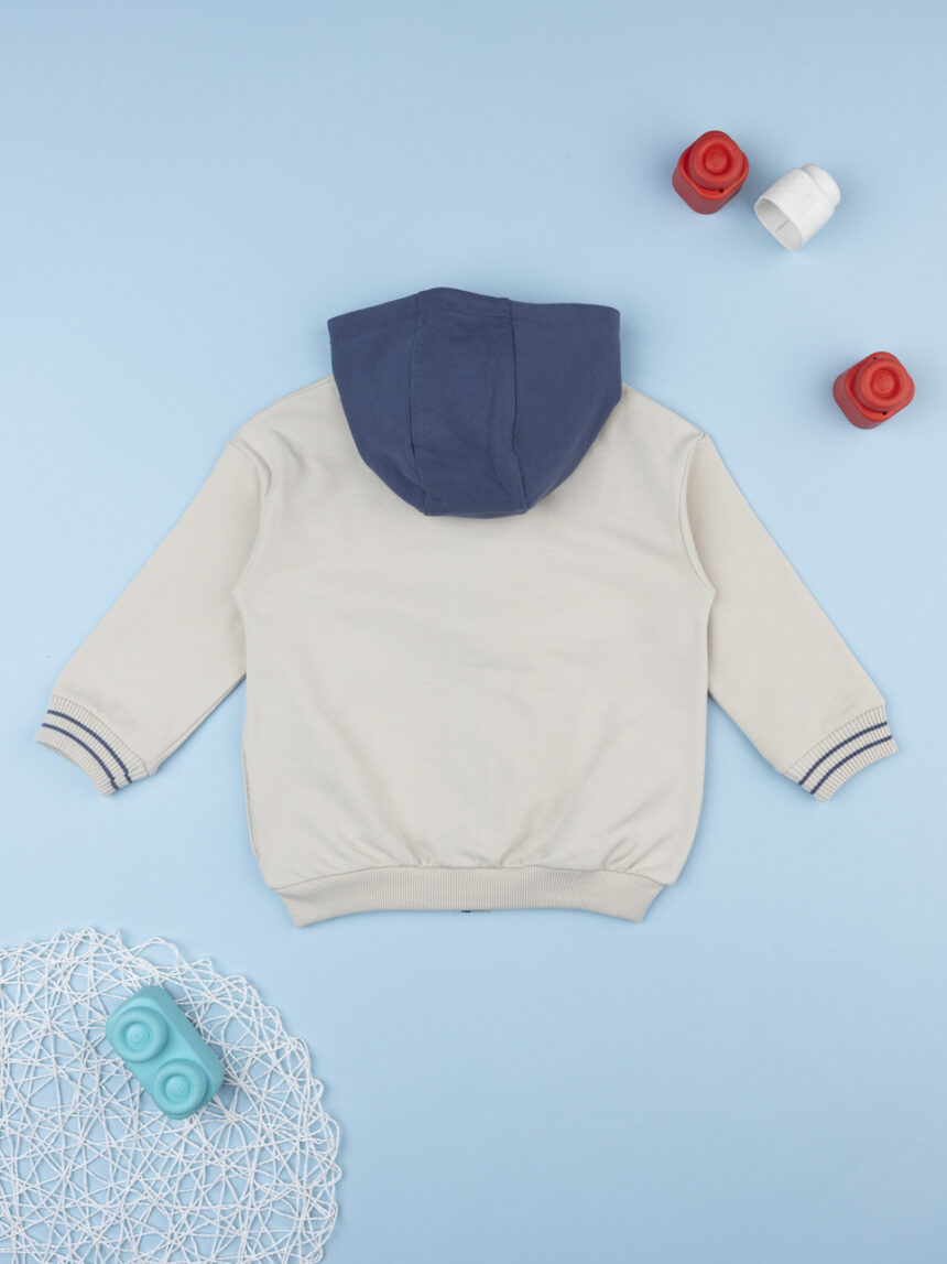 παιδική ζακέτα φούτερ μπεζ spiderman για αγόρι - Prénatal