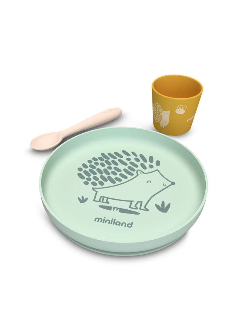 Miniland blw σετ φαγητού σιλικόνης forest ml89639 - Miniland
