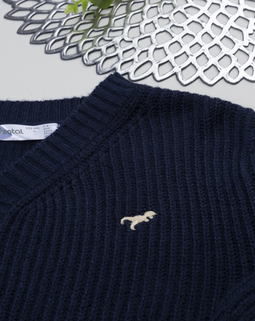 παιδική ζακέτα μπλε με δεινόσαυρο για αγόρι - Prénatal