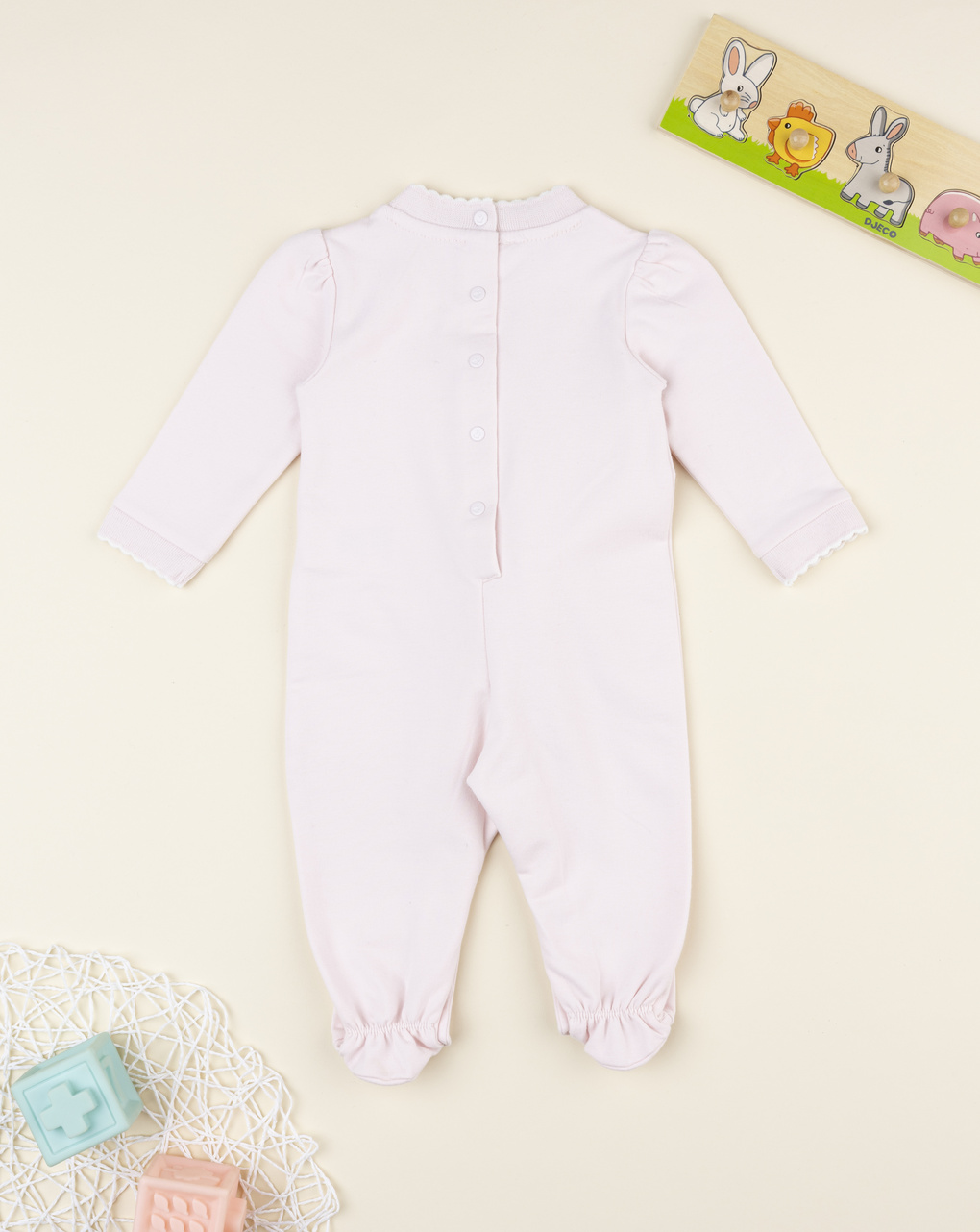 βρεφικό φορμάκι ροζ με λαγουδάκι για κορίτσι - Prénatal