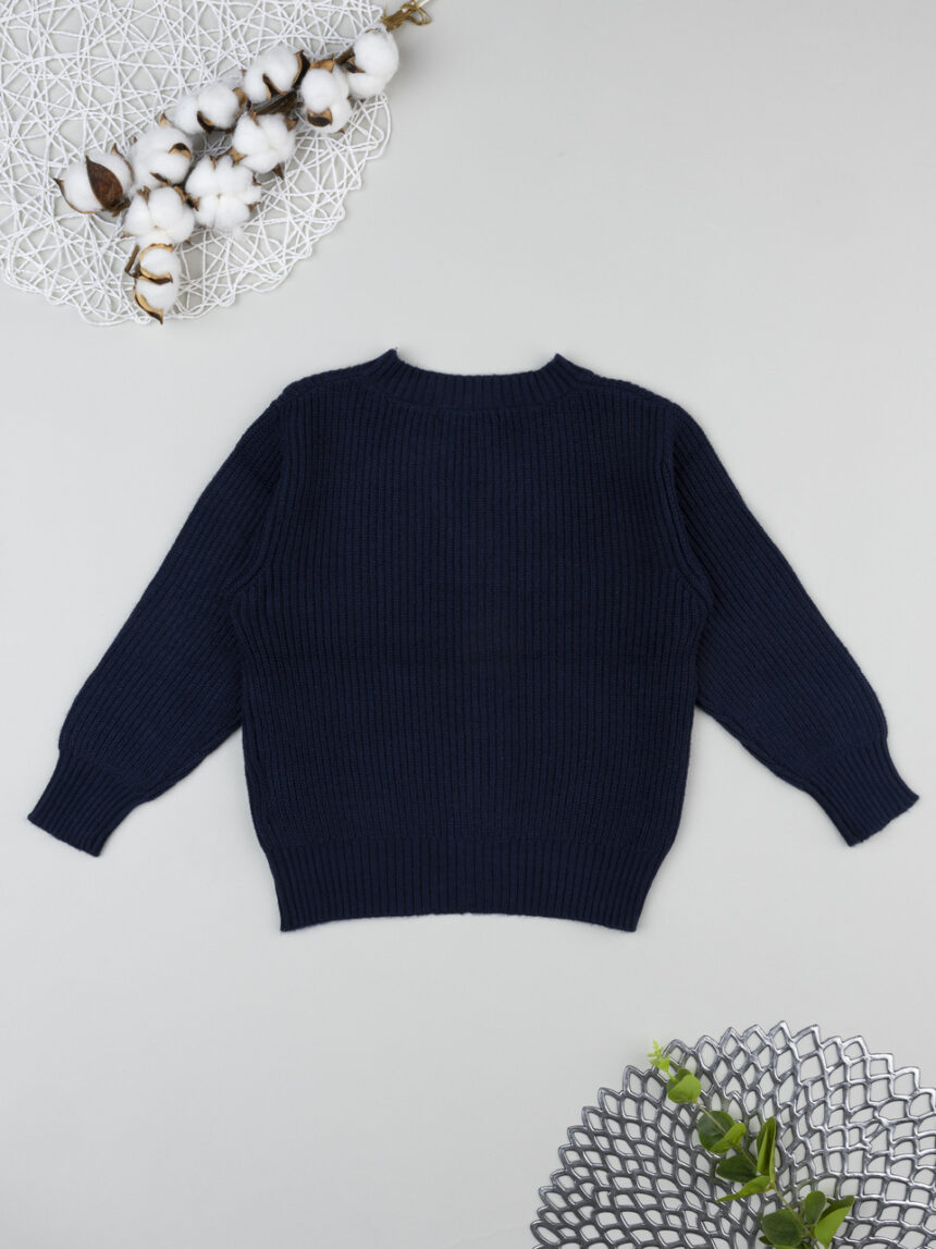 παιδική ζακέτα μπλε με δεινόσαυρο για αγόρι - Prénatal