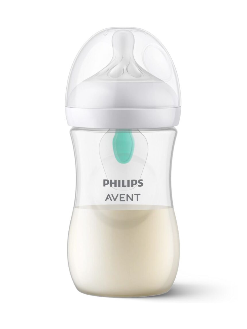 Philips avent πλαστικό μπιμπερό natural response με airfree valve 260ml 3-6m scy673/01 - 