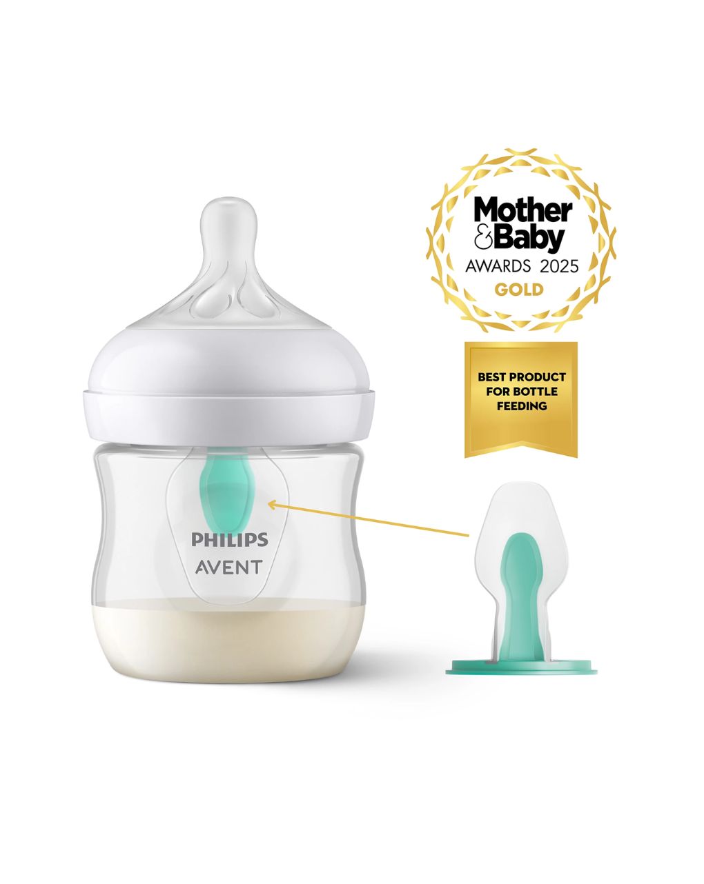 Philips avent πλαστικό μπιμπερό natural response με airfree vent 125ml 0m+ scy670/01 - Philips Avent
