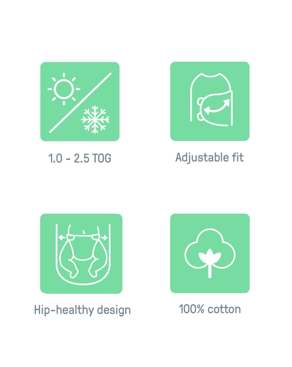 Swaddleme™ by ingenuity™  πάνα αγκαλιάς all season swaddle tiny tiles 1.0 & 2.5 tog 0-3m 17044 - Swaddleme