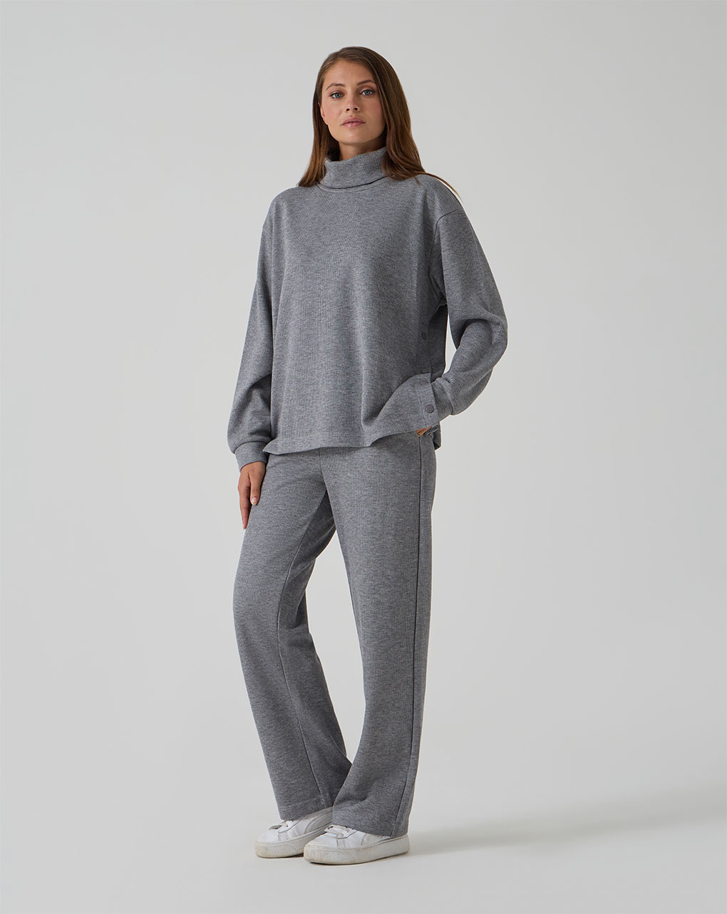 γυναικείο πουλόβερ εγκυμοσύνης/θηλασμού γκρι