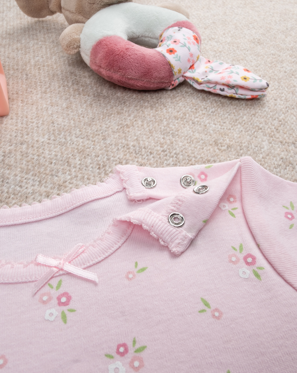 βρεφικά κορμάκια πακέτο x2 flowers για κορίτσι - Prénatal