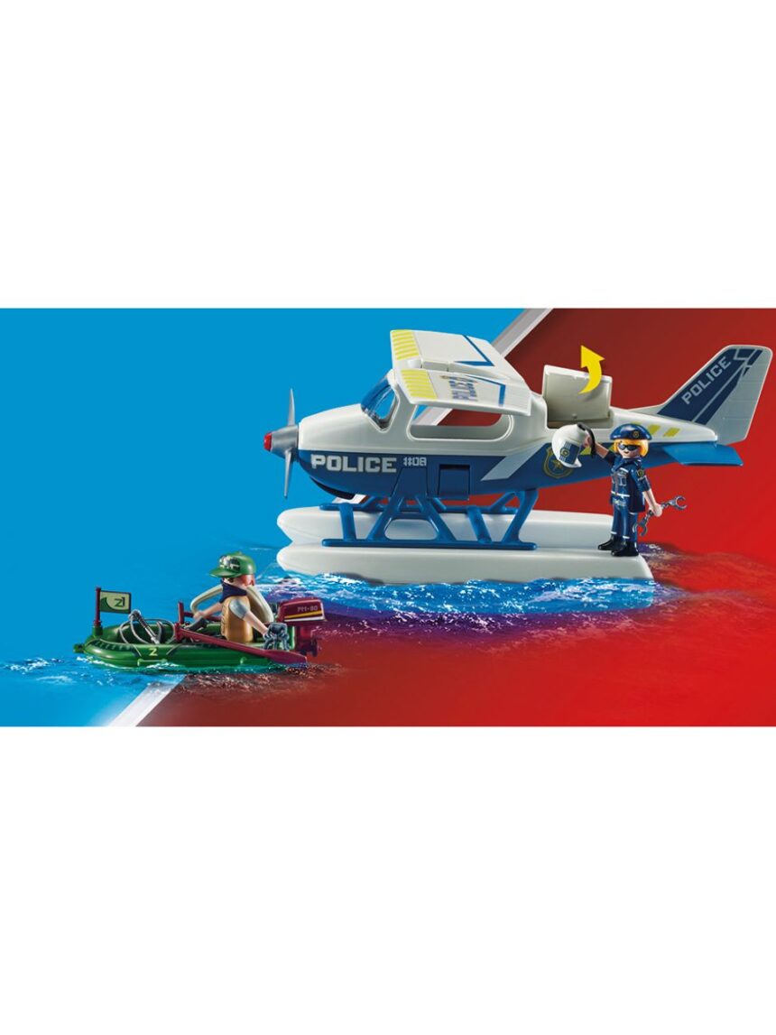 Playmobil city action καταδίωξη λαθρεμπόρου απο αστυνομικό υδροπλάνο 70779 - Playmobil, Playmobil City Action