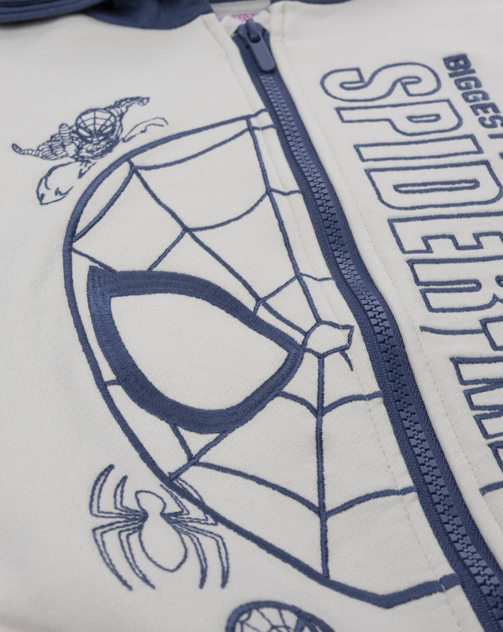 παιδική ζακέτα φούτερ μπεζ spiderman για αγόρι - Prénatal