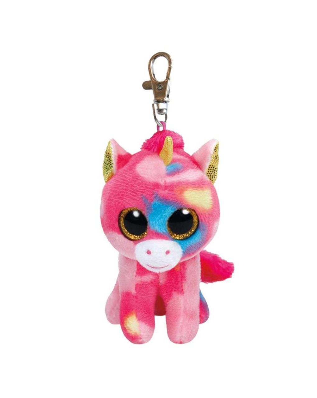 Ty beanie boos fantasia χνουδωτό μπρελόκ μονόκερος πολύχρωμος 8.5cm 1607-36619 - TY