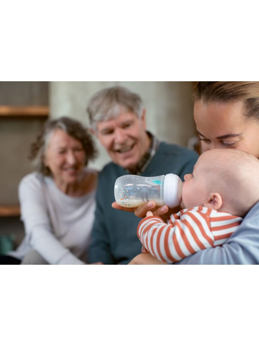 Philips avent πλαστικό μπιμπερό natural response με airfree valve 260ml 1m+ αστέρια και αρκουδάκι scy673/82 - Philips Avent