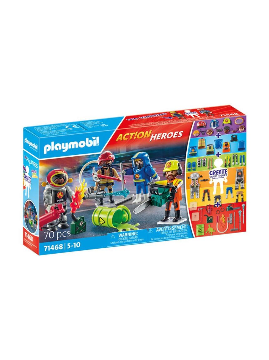 Playmobil action heroes my figures επιχείρηση πυροσβεστικής 71468 - Playmobil