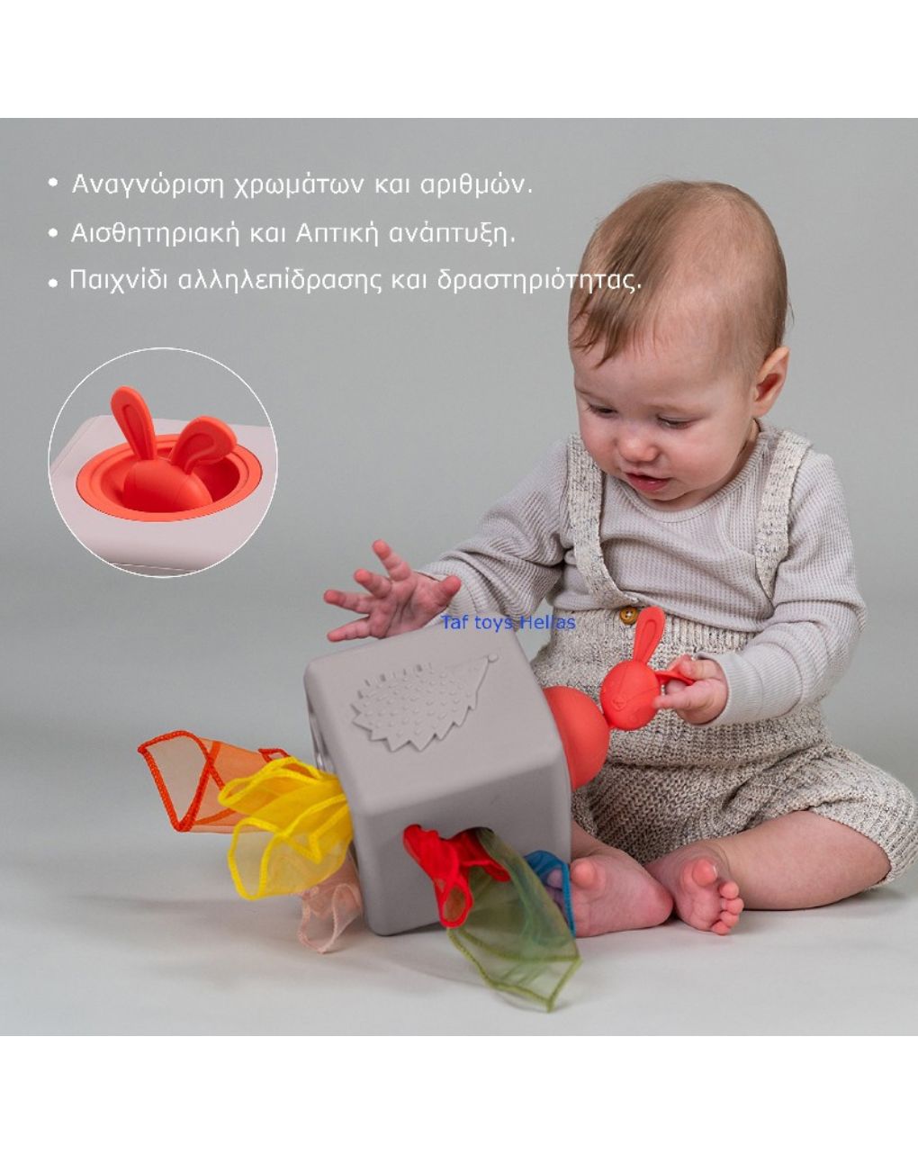 Taf toys εκπαιδευτικό παιχνίδι δραστηριοτήτων pop up tissue box t-13405 - Taf-toys