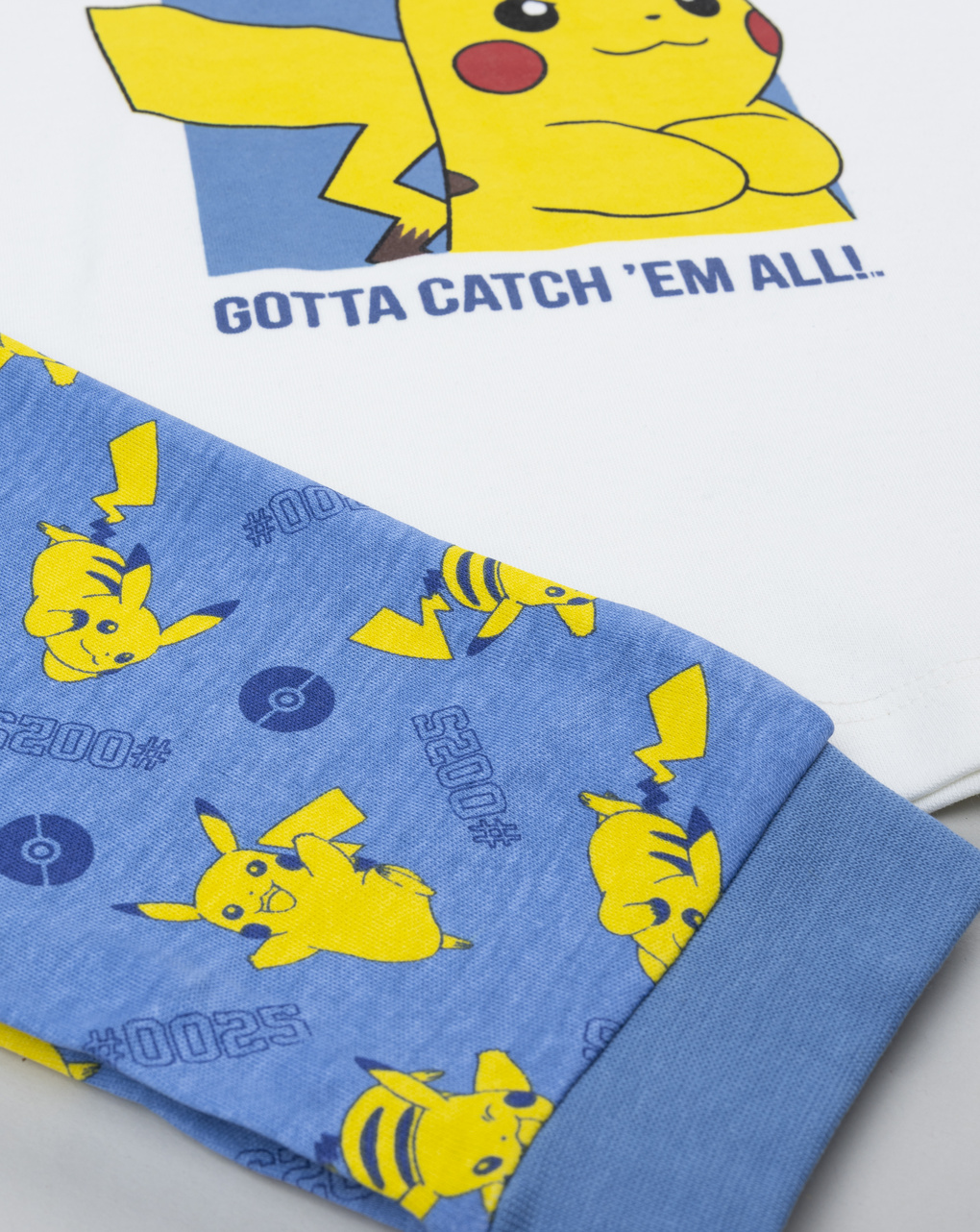 παιδική πιτζάμα λευκή/μπλε pokémon για αγόρι - Prénatal