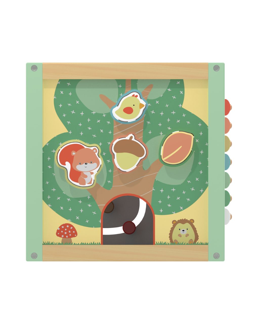 Wood ’n play maxi ξύλινος κύβος δραστηριοτήτων 18m+ - Wood'N Play