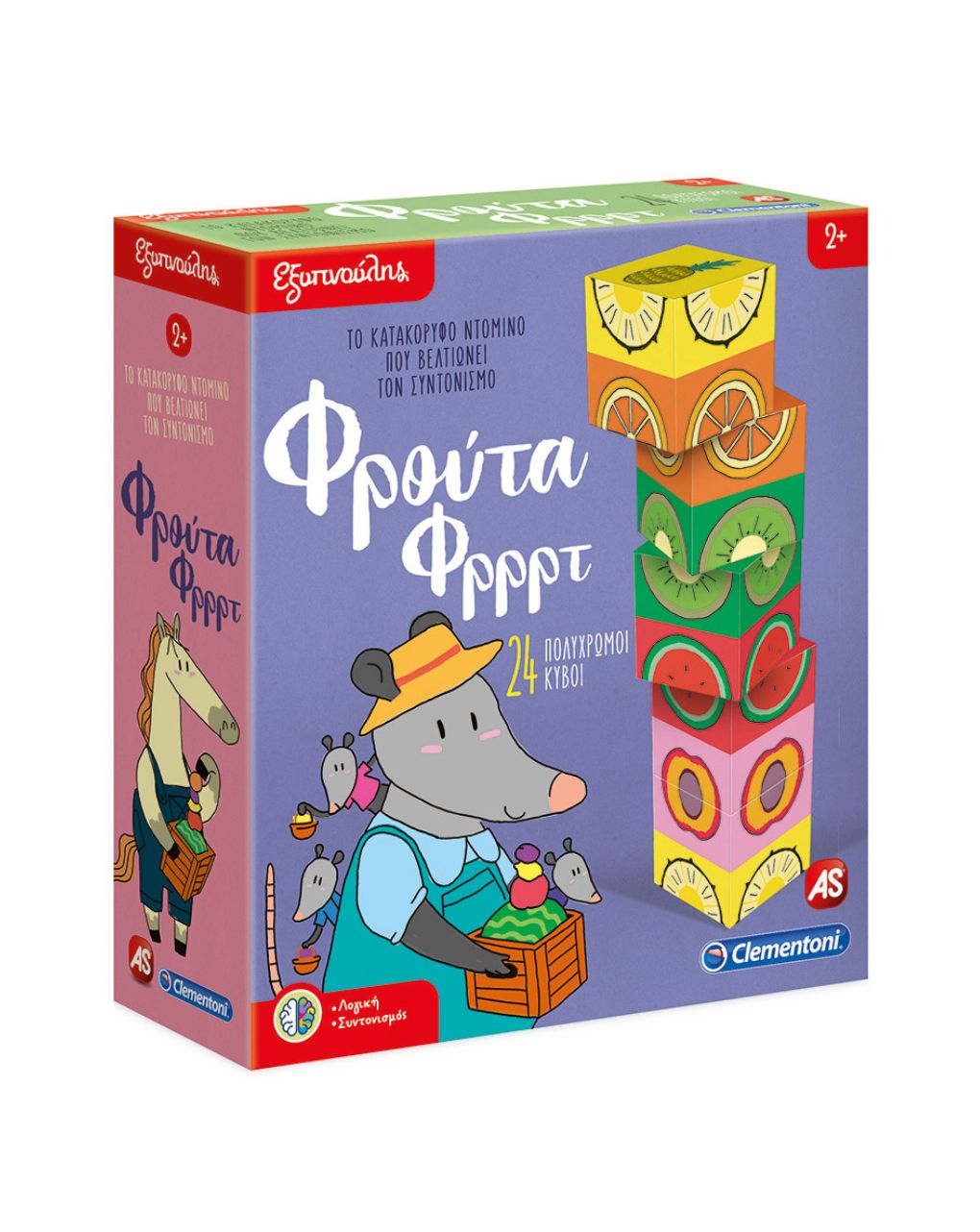 Clementoni εξυπνούλης επιτραπέζιο φρούτα φρρρτ 1024-63270