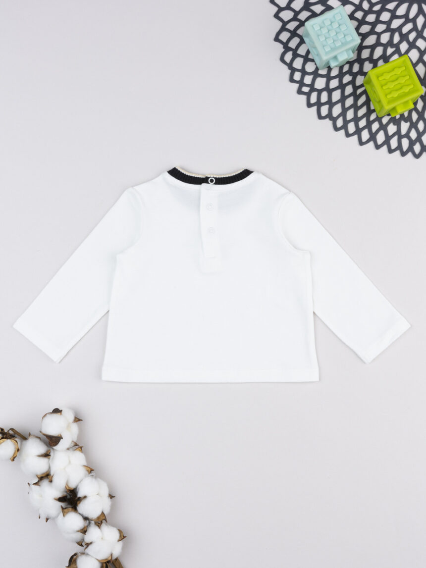 βρεφική μπλούζα λευκή little one για αγόρι - Prénatal