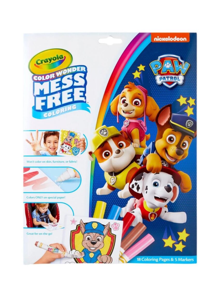 Crayola color wonder σετ ζωγραφικής paw patrol - Crayola