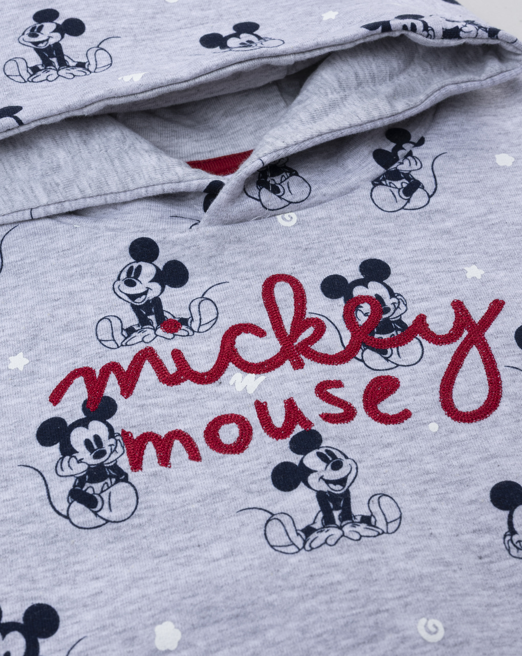 βρεφική μπλούζα φούτερ γκρι mickey για αγόρι - Prénatal